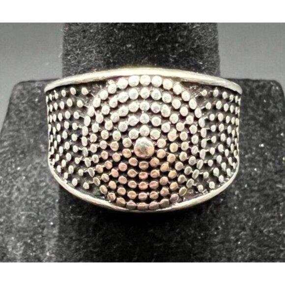 Unbranded Jewelry - Vintage Antique Silver Tone Southwestern Aztec Ring - Size 6